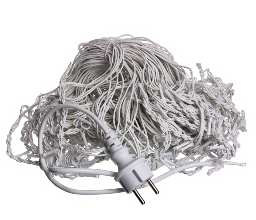 Гирлянда бахрома уличная 405 LED 25 м от сети белая нить Разноцветный - фото 3 Гирлянда бахрома уличная 405 LED 25 м от сети белая нить Разноцветный - фото 3