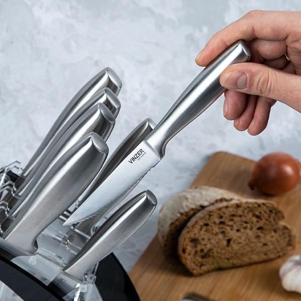 Набор кухонных ножей Vinzer Razor 9 пр. (50112) - фото 11