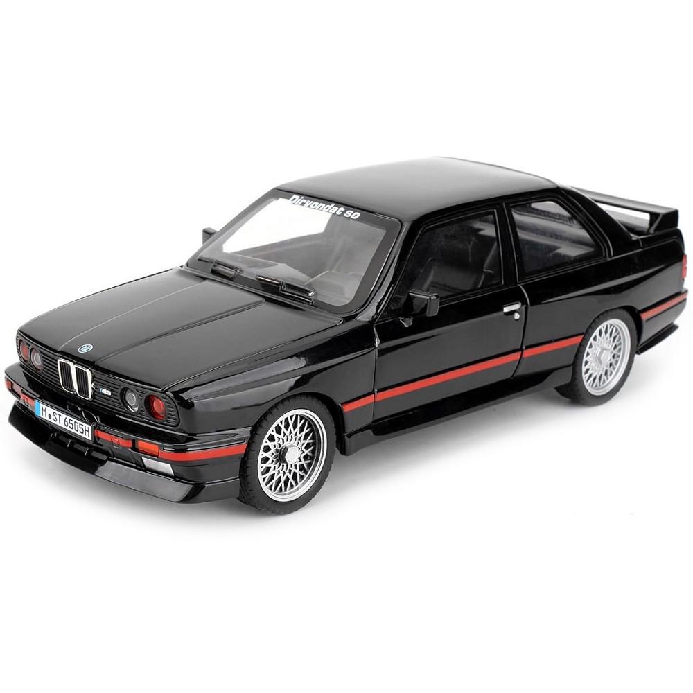 Игрушечная машинка металлическая AutoExpert BMW M3 E30 1:24 масштабная модель Черный (30101143)