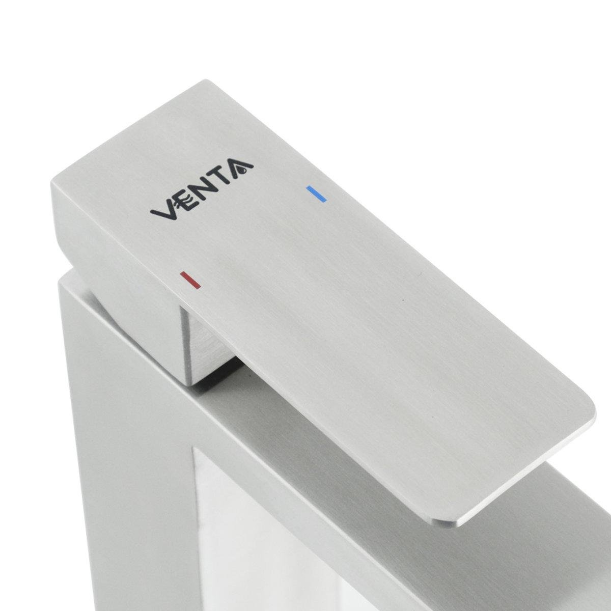 Смеситель для умывальника Venta VC113MS однорычажный в ванну нержавеющая сталь врезной - фото 3 Смеситель для умывальника Venta VC113MS однорычажный в ванну нержавеющая сталь врезной - фото 3