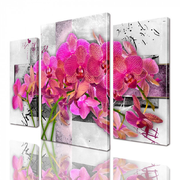Картина модульная ArtStar Орхидея ADFL0130 150х180 см 3 части