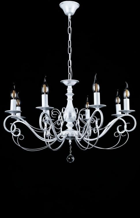 Люстра свеча Ray L29761/8 WT+SL (IR006698)