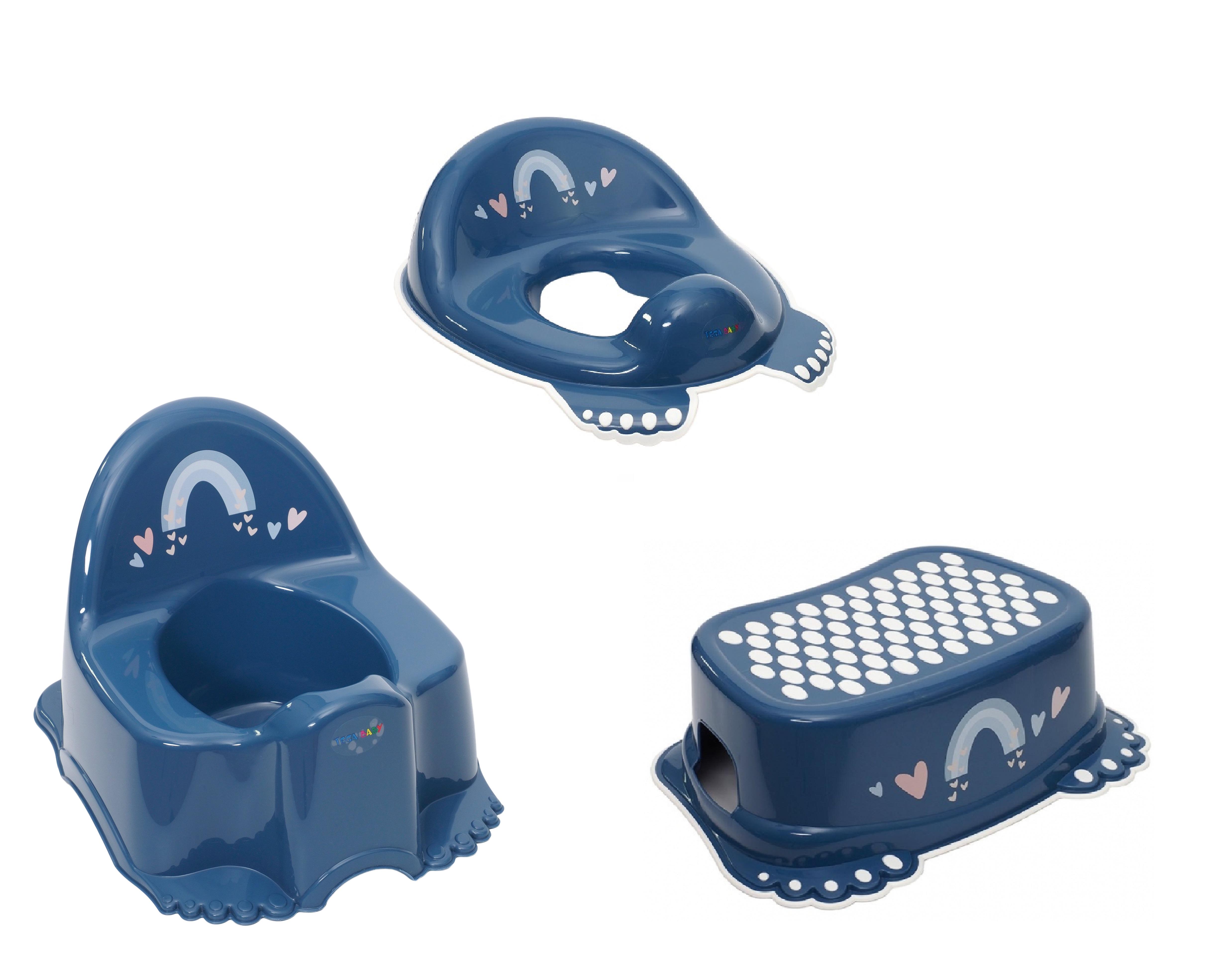 Комплект Tega Baby Метео горшок/накладка на унитаз/подставка для ног Синий (ME010002006Blue) Комплект Tega Baby Метео горшок/накладка на унитаз/подставка для ног Синий (ME010002006Blue)