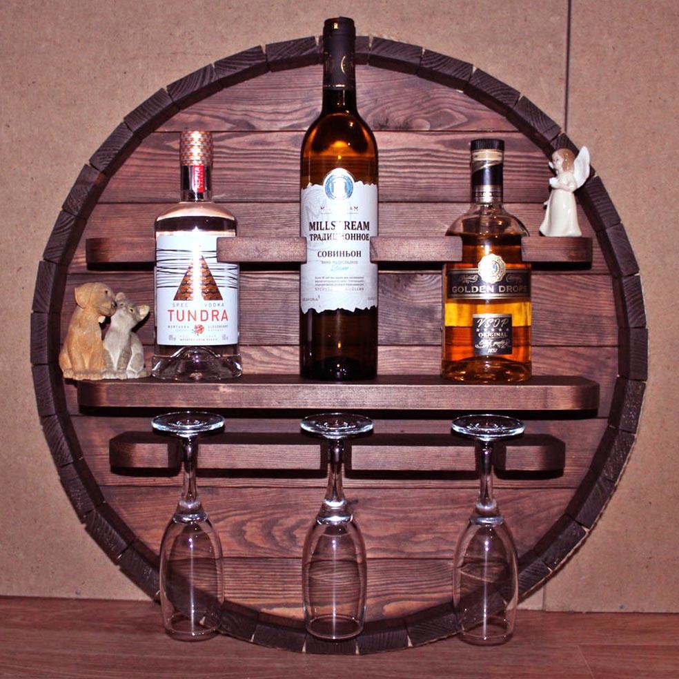 Полка для вина настенная из дерева Нумата Савоярди (ПНК-011515)