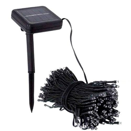 Садовый фонарь гирлянда 22м 200LED на солнечной батарее, синий