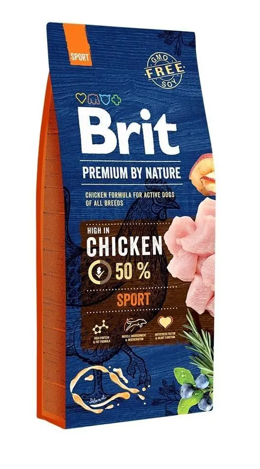 Сухой корм для собак с высокими энергозатратами Brit Premium Dog Sport с курицей 15 кг (2068833919) Сухой корм для собак с высокими энергозатратами Brit Premium Dog Sport с курицей 15 кг (2068833919)