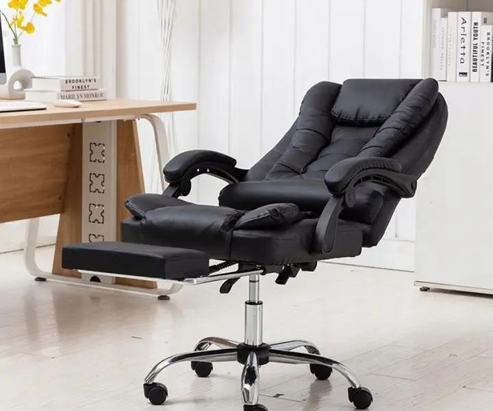 Офисное кресло BOSS 23286 с подножкой и экокожи черное до 130 кг - фото 4 Офисное кресло BOSS 23286 с подножкой и экокожи черное до 130 кг - фото 4