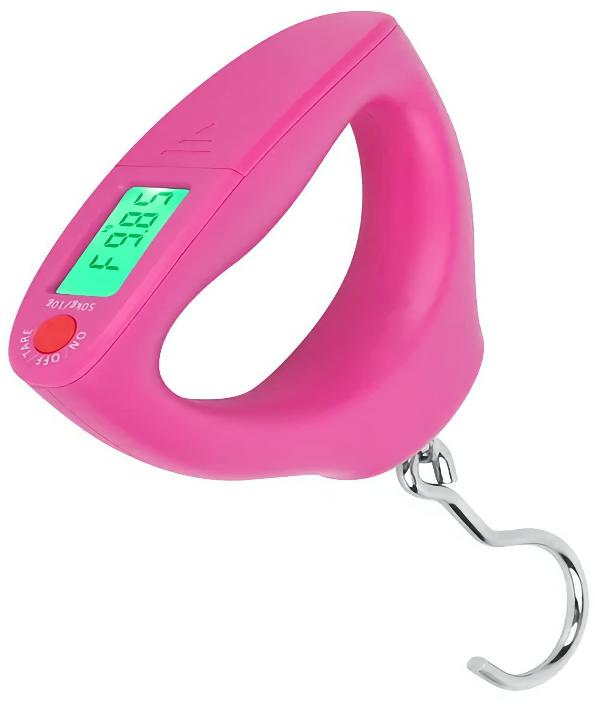 Ваги кантерні електронні портативні Kayfovo WH-A24 для багажу з обв'язувальним ременем безмен до 50 кг Pink (29132) Ваги кантерні електронні портативні Kayfovo WH-A24 для багажу з обв'язувальним ременем безмен до 50 кг Pink (29132)