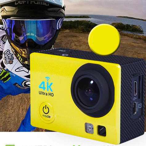 Екшн-камера Action Camera QH30 з аквабоксом Жовтий - фото 6