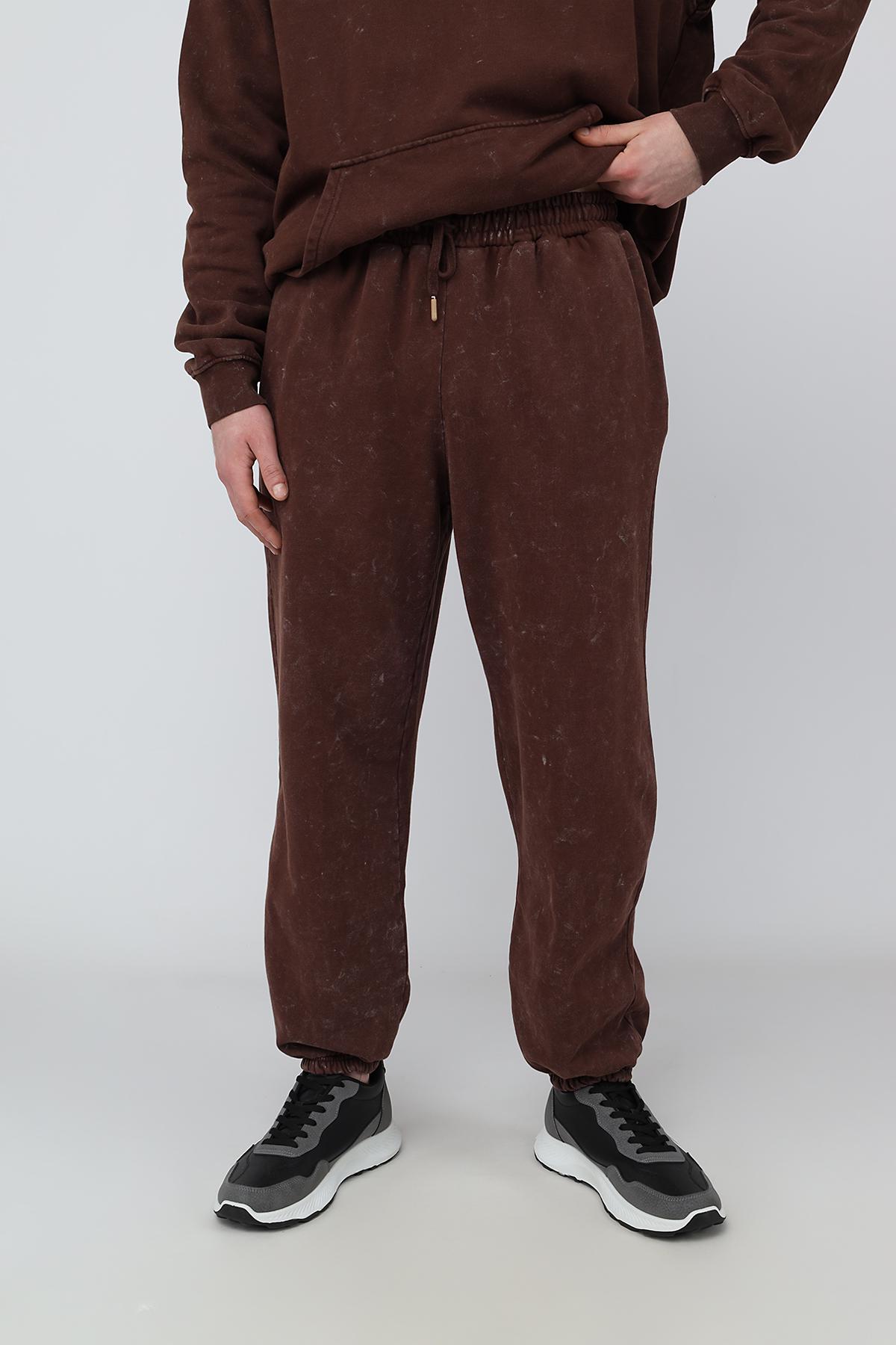 Брюки спортивные мужские ЦБ-00288832 р. 48 Коричневый (SKT001095623) Брюки спортивные мужские ЦБ-00288832 р. 48 Коричневый (SKT001095623)