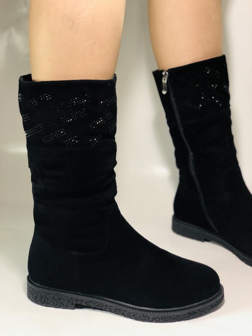 Полусапоги женские зимние Bescone р. 36 23,5 см Черный (2446) - фото 3 Полусапоги женские зимние Bescone р. 36 23,5 см Черный (2446) - фото 3