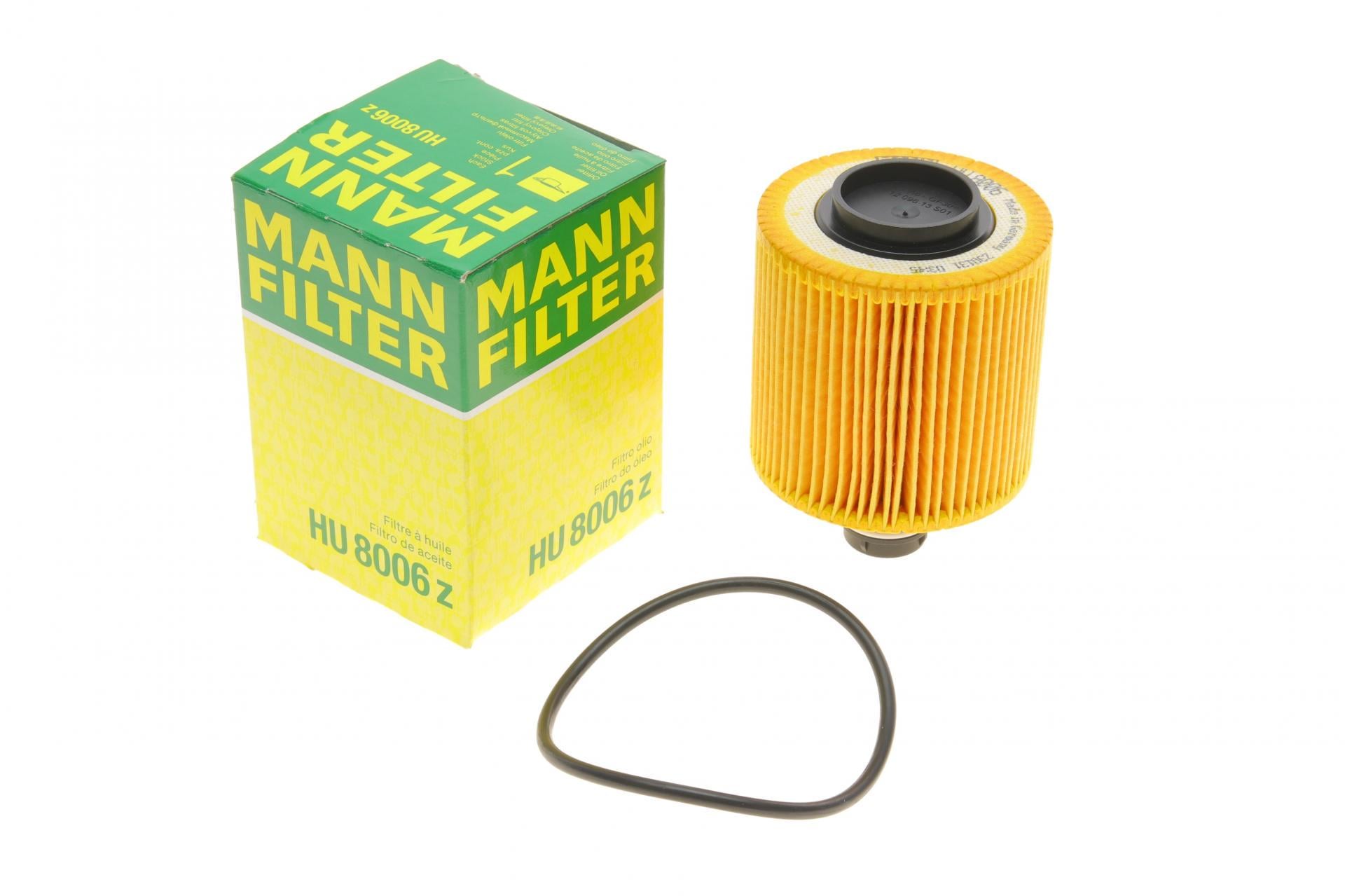 Фильтр масляный Mann-Filter для Fiat Doblo/500X 1,6D/JTD/2,0JTD 10-/Ducato 2,0JTD 11-/Jeep Cherokee 2,0-2,2CRD 13- (HU 8006 Z)