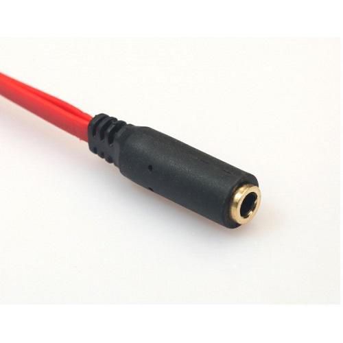 Переходник аудио Kingda B00051 Jack 3,5 мм M 4pin - 2 Jack 3,5 мм F Audio/MIC Red (11760398) - фото 3