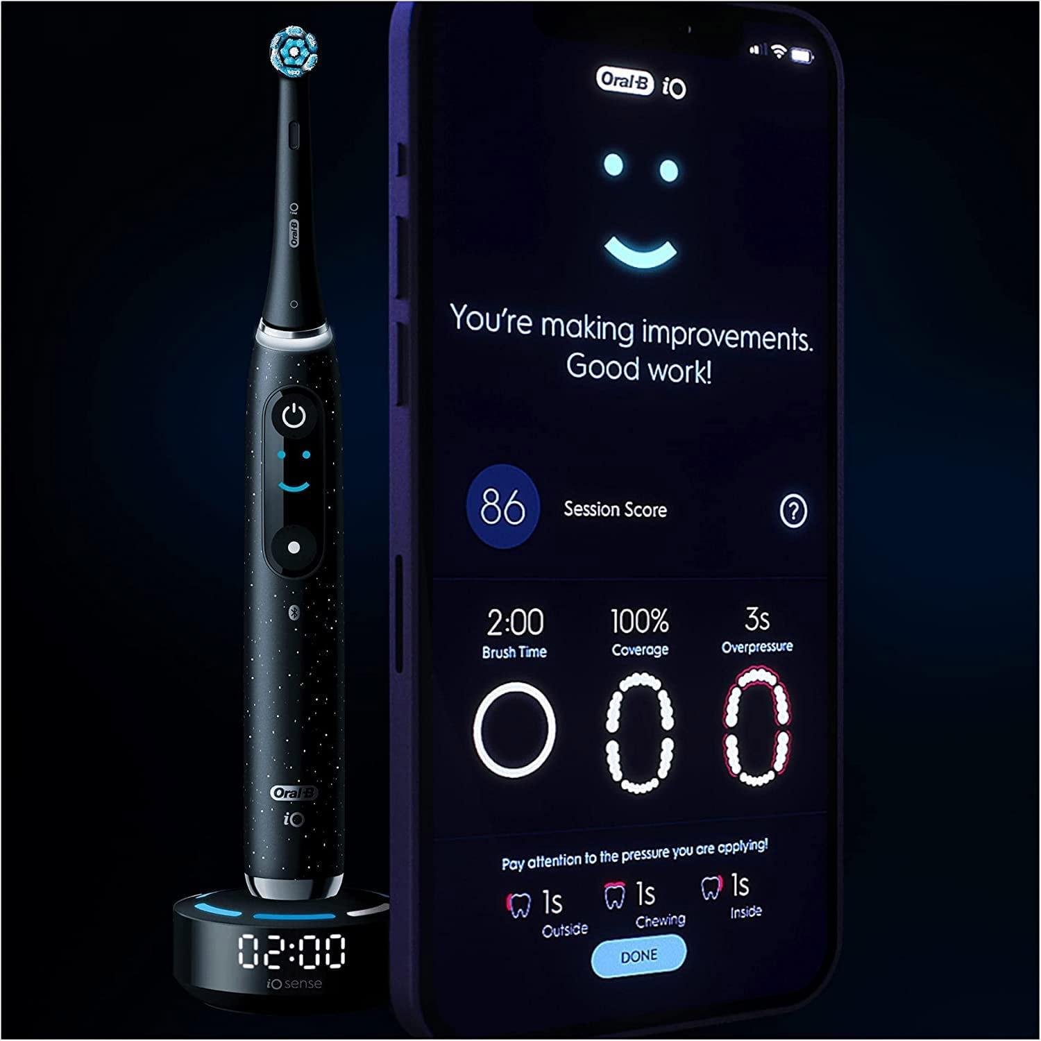 Щітка зубна електрична Oral-B iO Series 10 Cosmic Black - фото 7