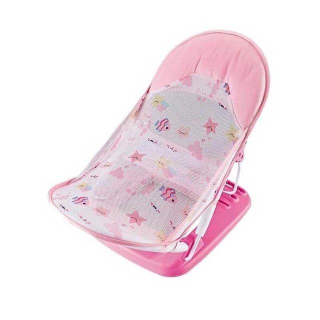 Шезлонг дитячий для купання Baby Bather Aying з підголівником 3 положення Pink (143456)