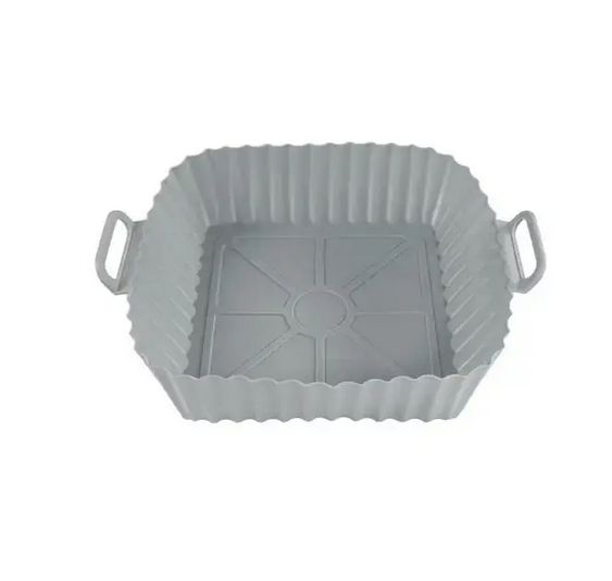 Форма силіконова квадратна для аерогрилів та аерофрітюрниць Сірий (W-438) Форма силіконова квадратна для аерогрилів та аерофрітюрниць Сірий (W-438)