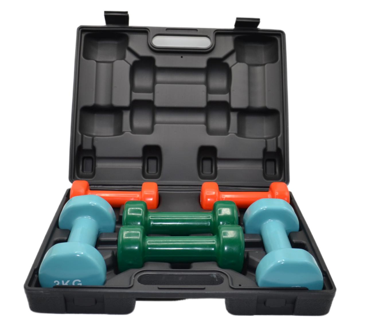 Набір гантелей в кейсі PowerPlay 4118 Fitness Dumbells 12 кг - фото 5