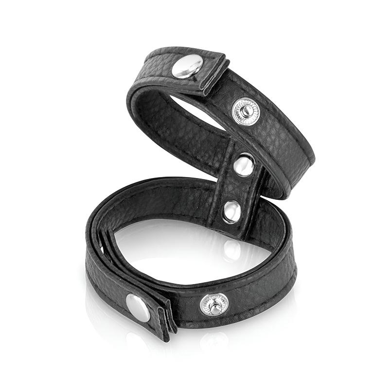 Эрекционное кольцо двойное Fetish Tentation Double Сockring Черный (39946)