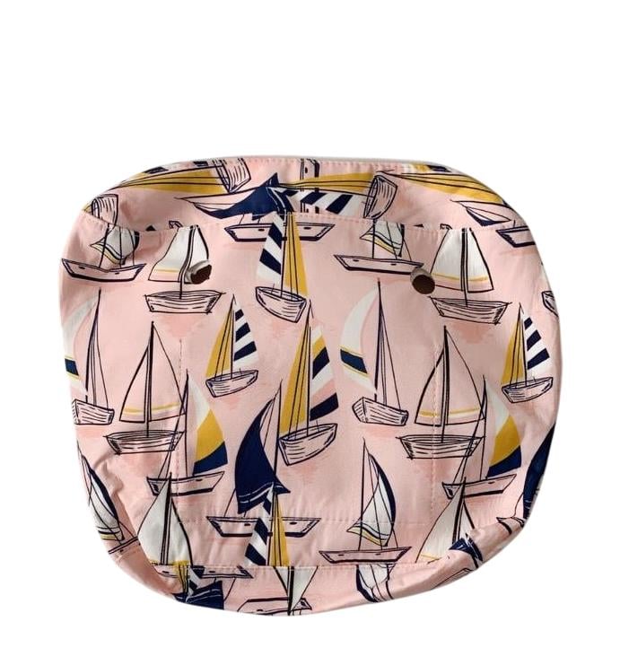 Подкладка джинсовая для сумки mini Кораблики Розовый (906279)
