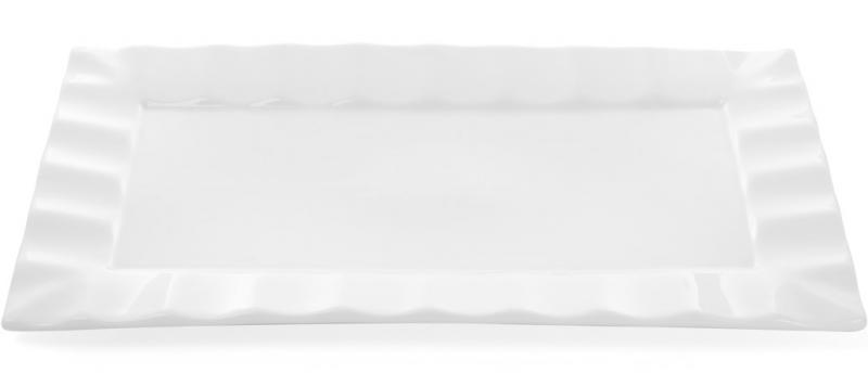 Набор фарфоровых тарелок White City 36х21 см для суши 2 шт. Белый (BD-988-105) - фото 2