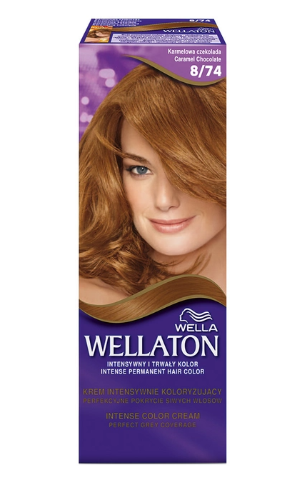Крем-краска для волос Wellaton интенсивная 8/74 Шоколад с карамелью (20111)