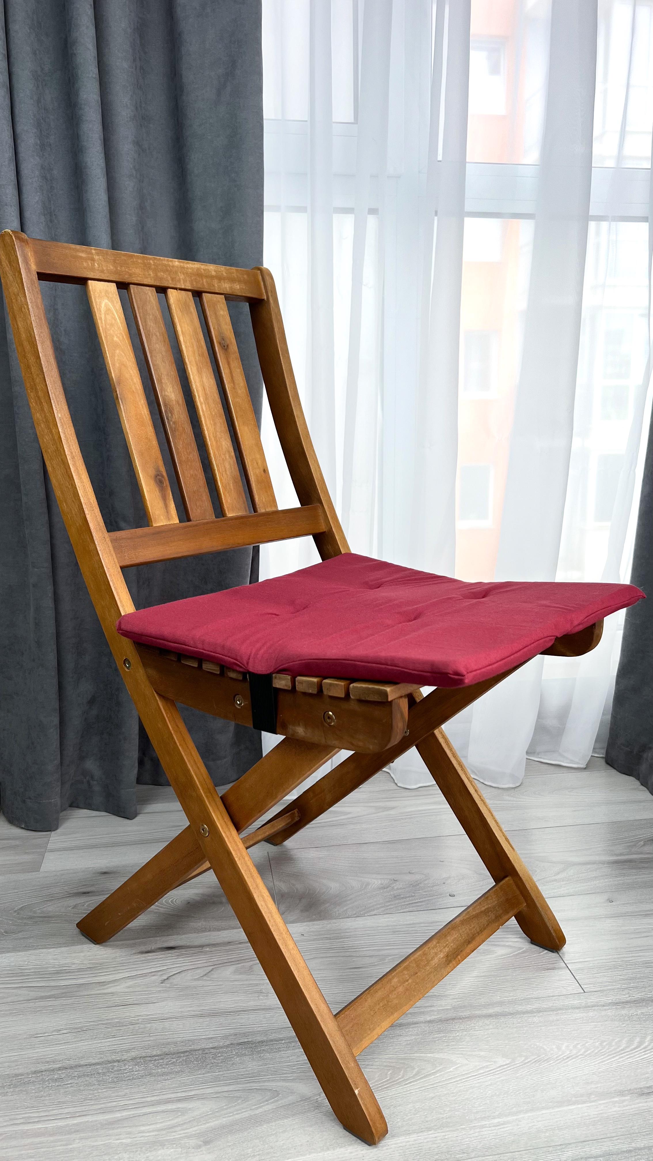 Подушка на стул новогодняя водоотталкивающая 40х40 см 2 шт. Бордовый (811-97-1) Подушка на стул новогодняя водоотталкивающая 40х40 см 2 шт. Бордовый (811-97-1)