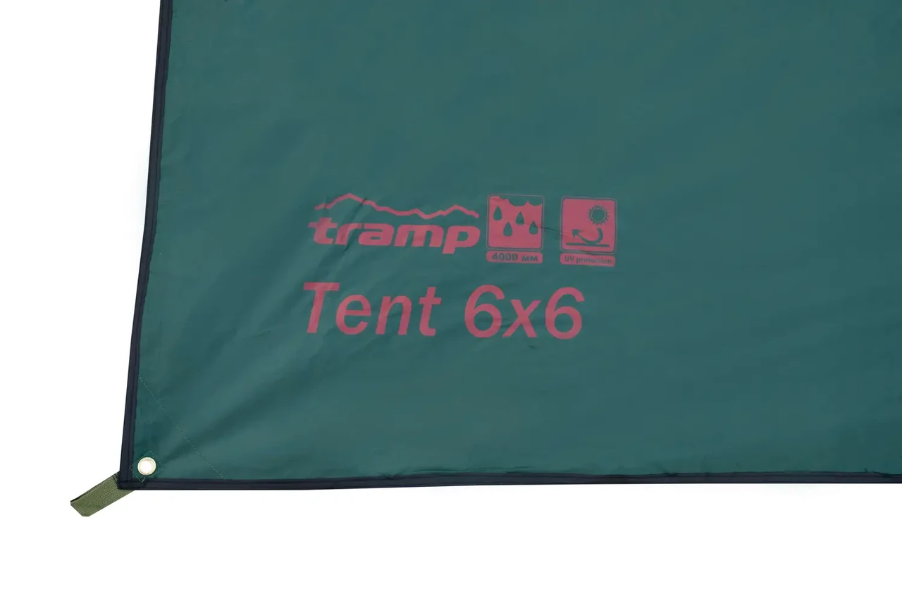 Тент туристический Tramp Tent 6х6 м Green (TRT-103) - фото 4