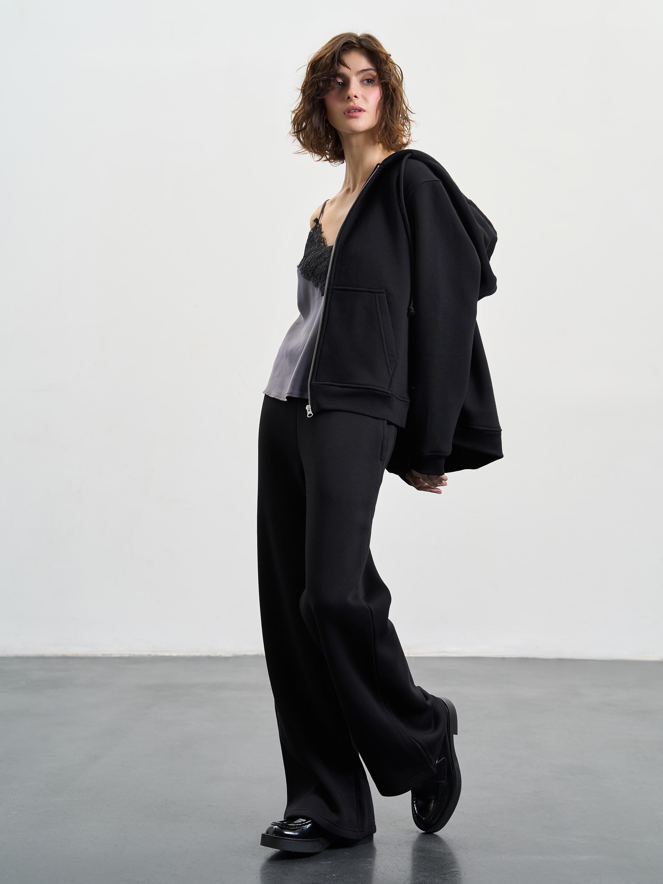 Зип-худи женское утепленное ROZA 240411 3XL Черный (4824005710292) - фото 2 Зип-худи женское утепленное ROZA 240411 3XL Черный (4824005710292) - фото 2