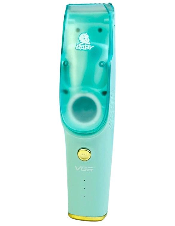 Машинка для стрижки дитяча VGR V-151 5 Вт із системою збору волосся Блакитний (2390000049)