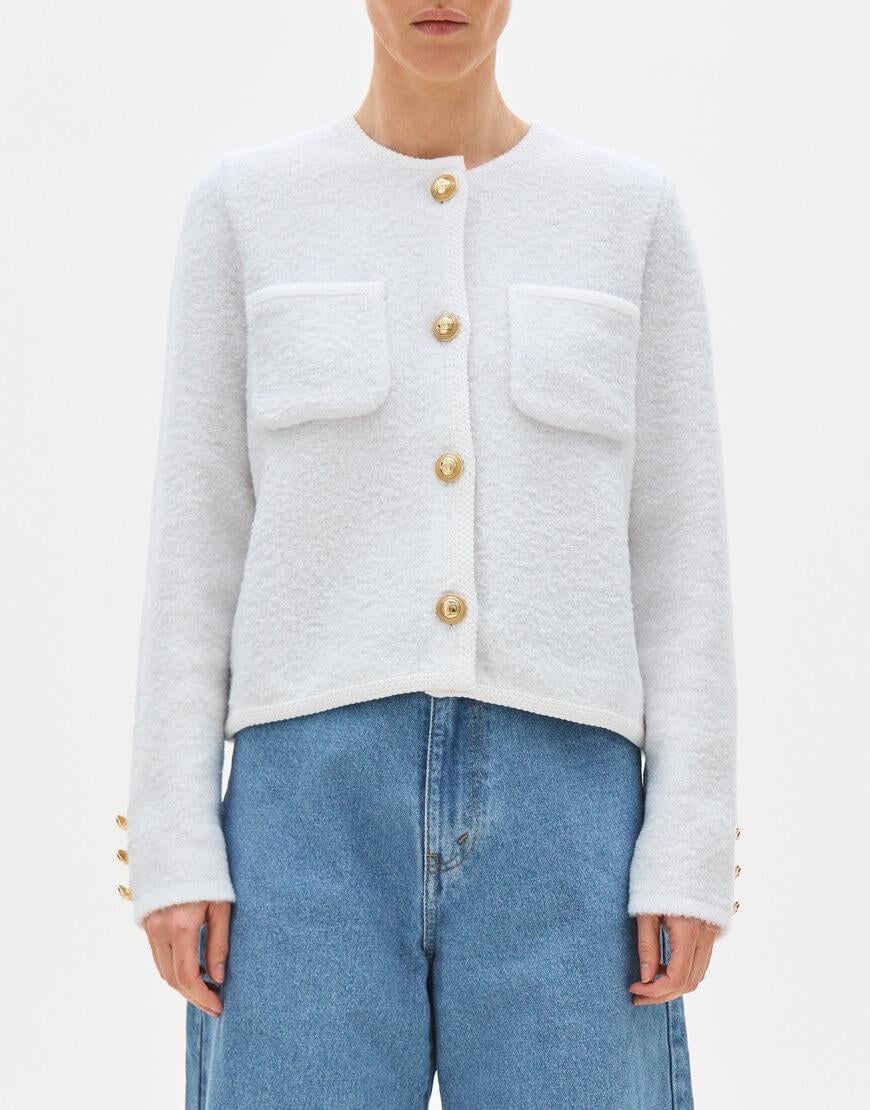 Жакет Khloe жіночий J.D.WOOL білий XS-S Жакет Khloe жіночий J.D.WOOL білий XS-S
