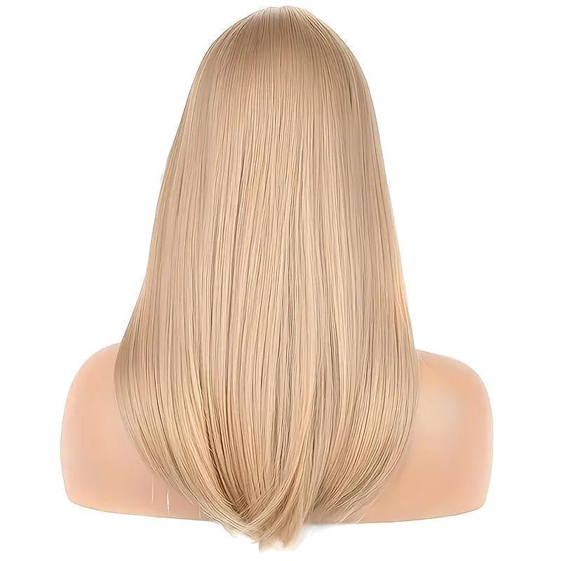 Перука жіноча пряме термоволосся на сітці з центральним проділом і чубчиком 45,72 см Блонд (2610823782) Перука жіноча пряме термоволосся на сітці з центральним проділом і чубчиком 45,72 см Блонд (2610823782)