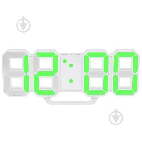 Электронные настольные LED часы с будильником и термометром VST LY 1089 Зеленная подсветка