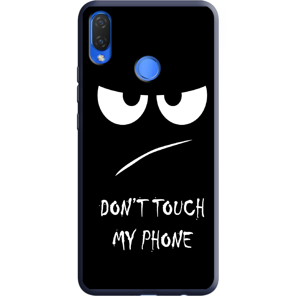 Чехол Boxface Huawei P Smart Plus Don't Touch my Phone Синий силикон (34912-up535-36131)