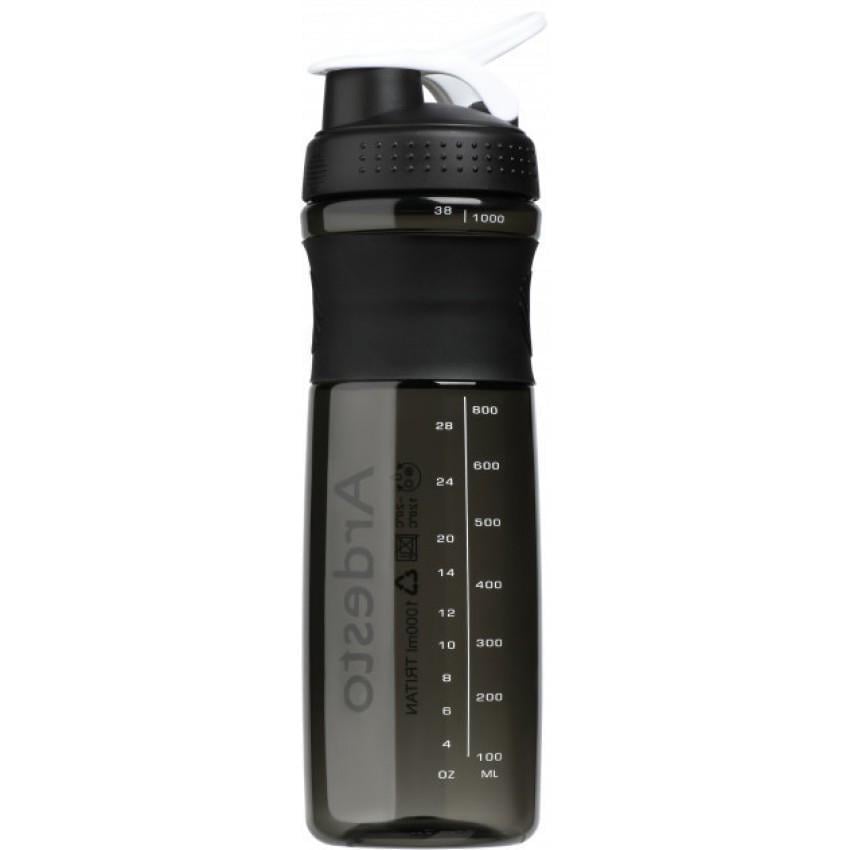 Пляшка для води Ardesto AR2204TB Smart Bottle тритан 1000 мл Чорний (1814433139)