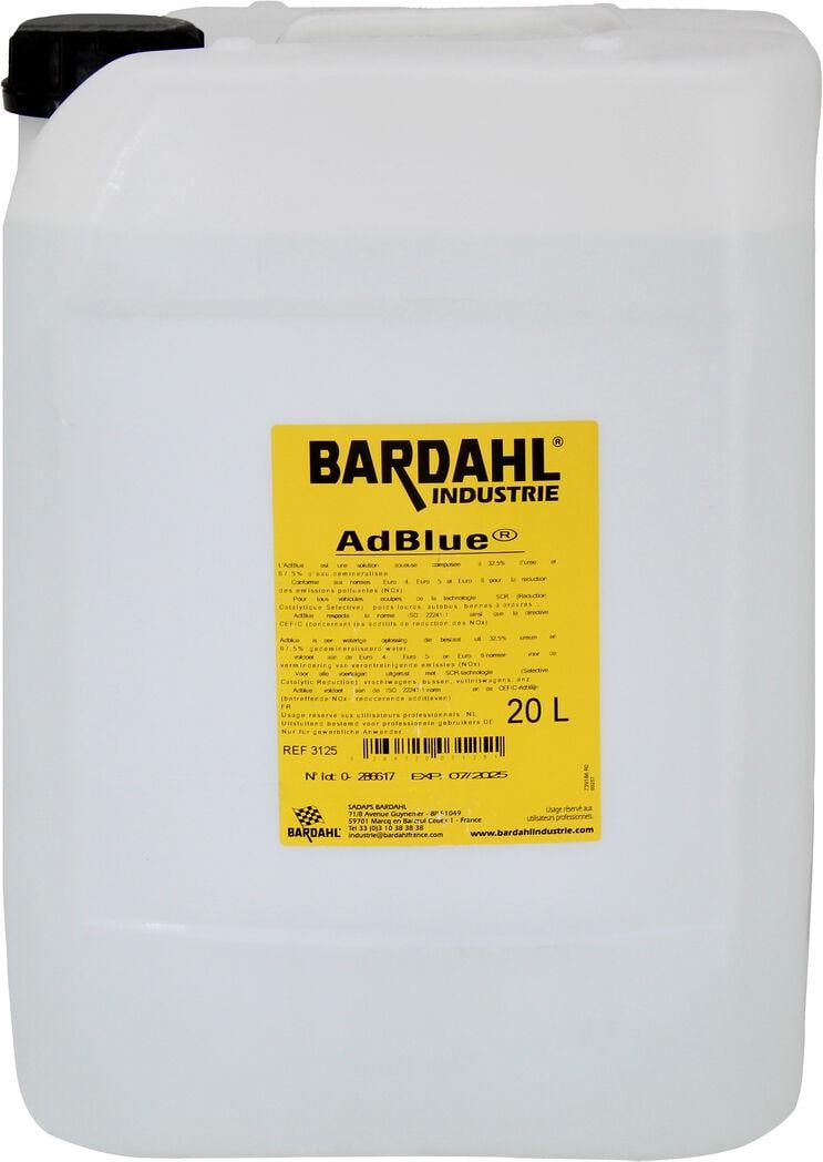 Жидкость системы SCR AdBlue Bardahl для снижения выбросов оксидов азота 20 кг (3125) Жидкость системы SCR AdBlue Bardahl для снижения выбросов оксидов азота 20 кг (3125)