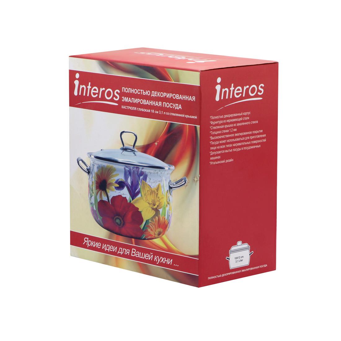 Каструля емальована Ажур 3,1 л Червоний (2598B) - фото 4 Каструля емальована Ажур 3,1 л Червоний (2598B) - фото 4