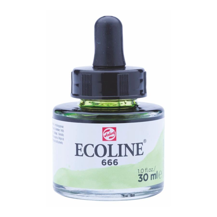 Краска акварельная жидкый Rosa Ecoline 30 мл 3 шт. 666 Пастельный зеленый (8712079407339 11256661)