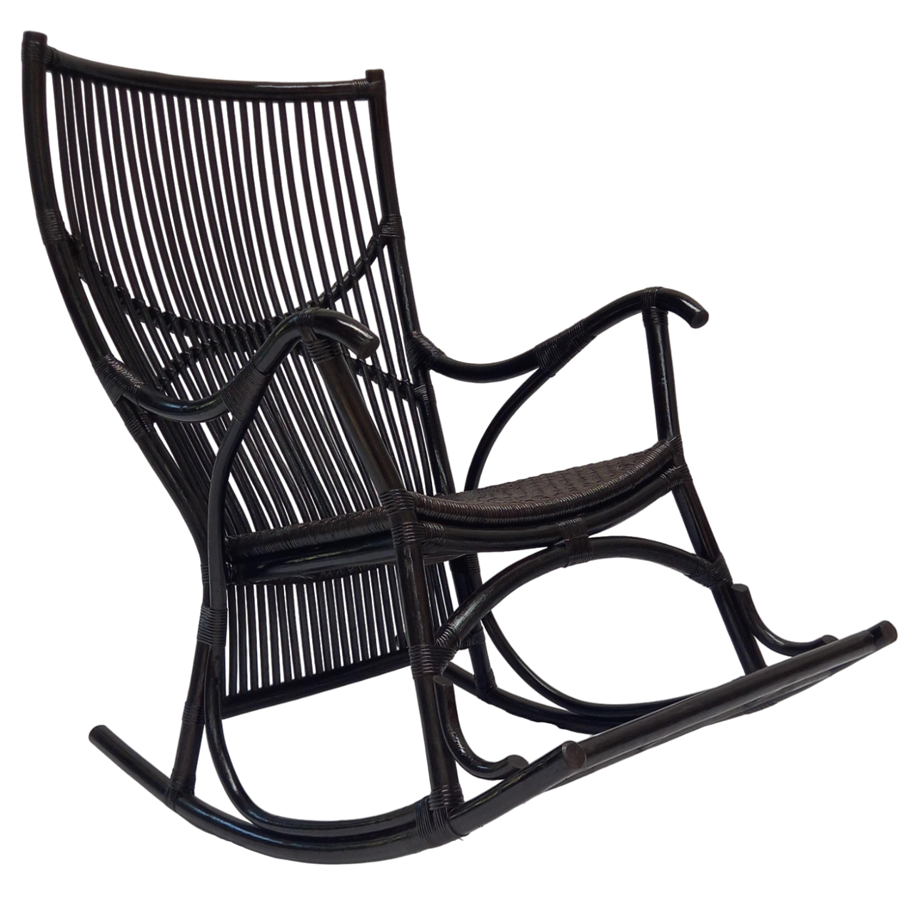 Кресло-качели из ротанга Елена Черный (17640978)