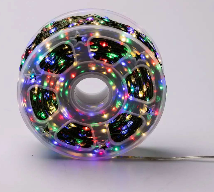 Гирлянда Роса нить с пультом 2000 LED 200 м от сети хеленый провод Разноцветный - фото 11 Гирлянда Роса нить с пультом 2000 LED 200 м от сети хеленый провод Разноцветный - фото 11