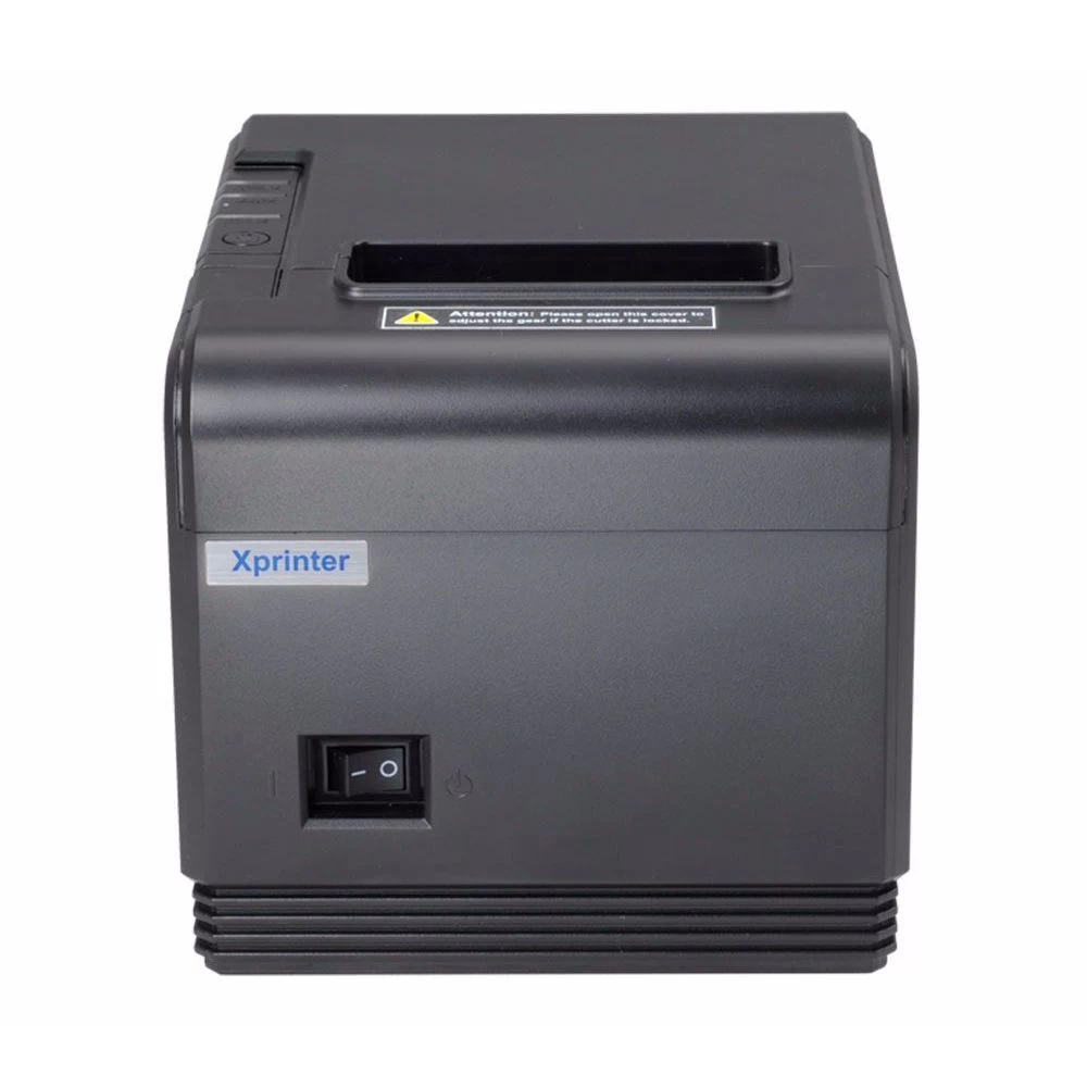 Термопринтер для печати чеков портативный Xprinter XP-Q800 300 мм/s USB/Serial/Lan 80 ммBlack (579373)