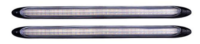 Ходовые гибкие огни 3 color убегают 27,5 см (AG-DRL-D3)