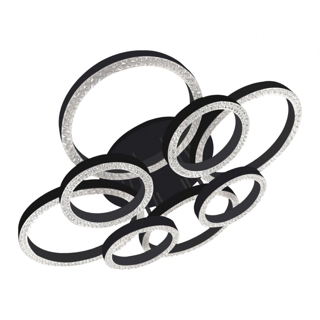 Люстра CT-R-150-BK LED 150Вт 3000-6000К 300-12000 Лм пульт Черный (V6919120233332)