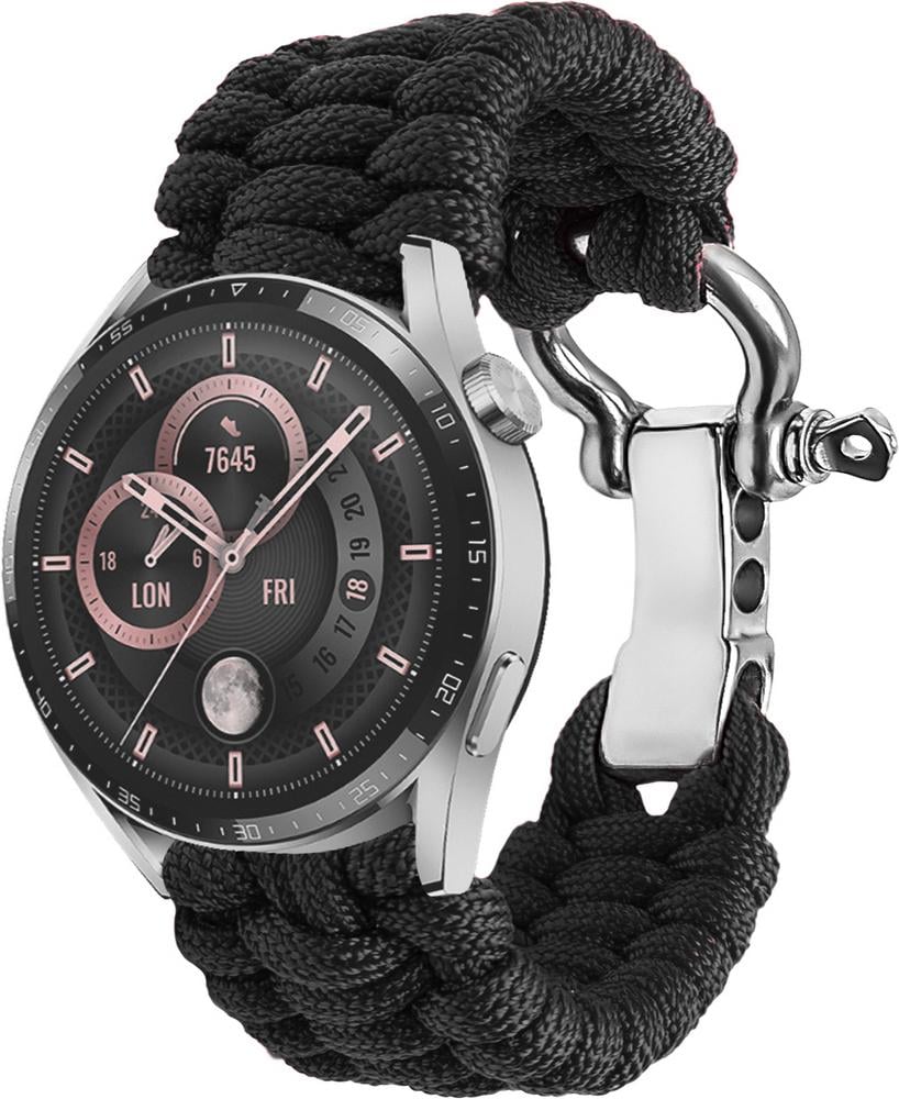 Ремешок из Паракорда Ruper для Huawei Watch GT3 46 мм (22mm) Black (30807-2B)