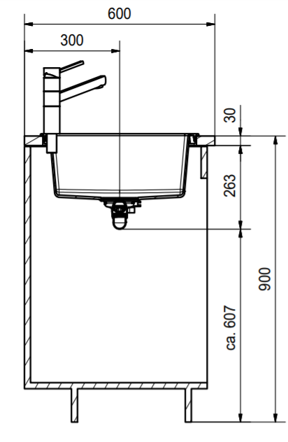 Мийка для кухні Franke Sirius 2.0 S2D 611-78 XL 143.0621.339 врізна оборотна із тектонайта з 2 отворами Сірий (17664409) - фото 4