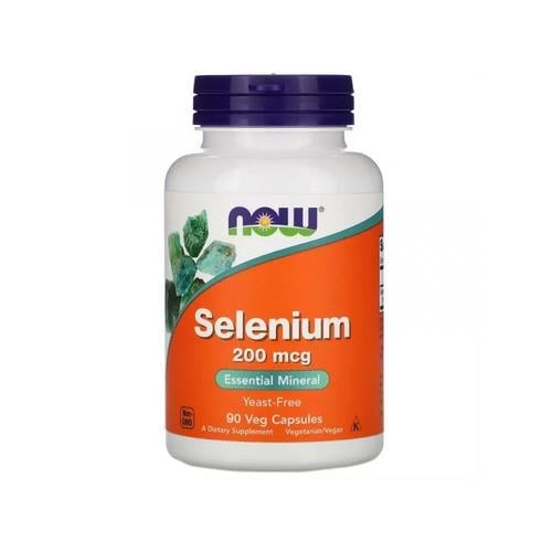 Селен NOW Selenium 200 mcg 90 veg caps (NOW-01485)