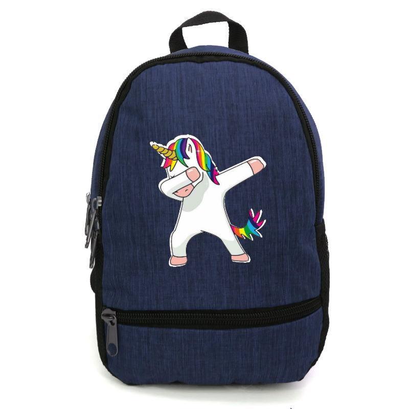 Школьный рюкзак детский Cappuccino Toys EDN-002 с принтом Unicorn 12,5 л Синий (1369989234)