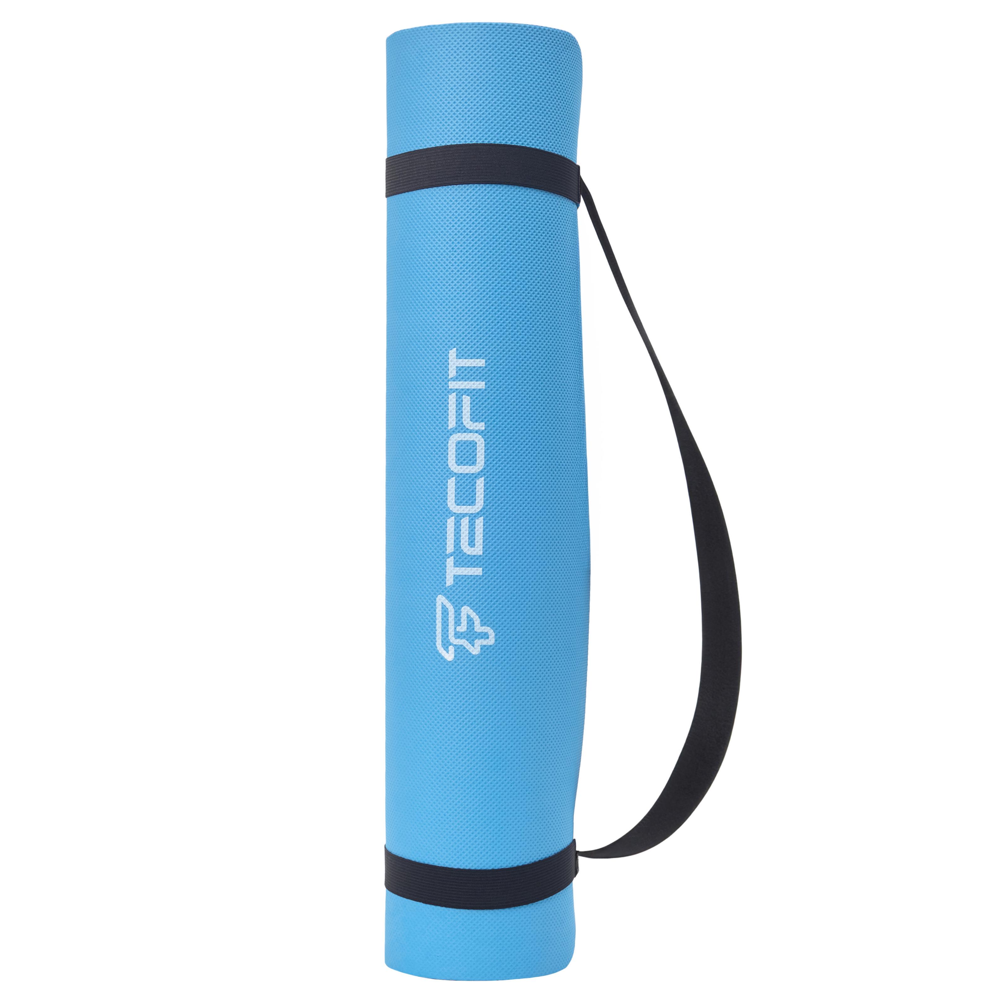 Коврик для йоги TECOFIT EVA с чехлом Голубой (TOP240214836)