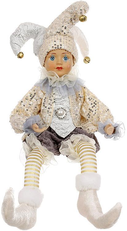 Музыкальная игрушка Арлекин с функцией движения головы 41 см Шампань