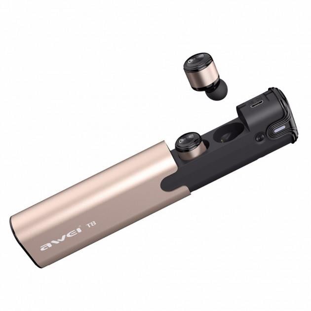 Наушники беспроводные AWEI T8 Bluetooth Золотистый (SUN3055)