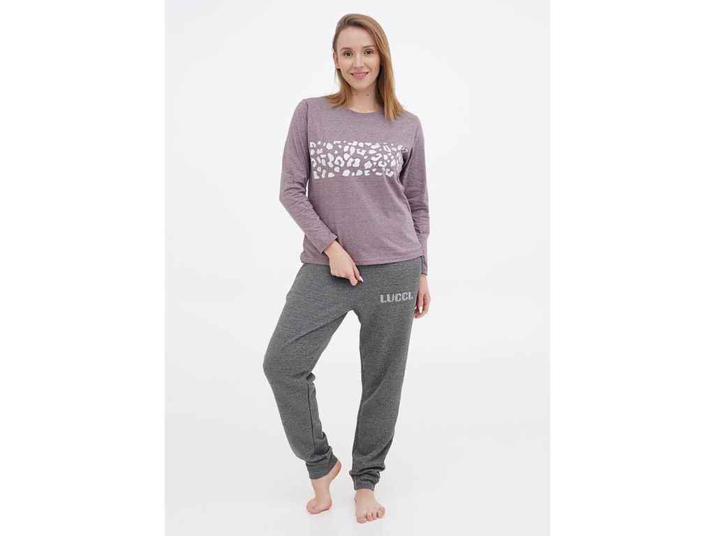 Пижама женская Трикомир 013054117к Lucci хлопок р. 52 Кофейный (1015236)